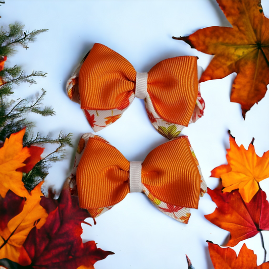 Orange Ribbon Bow