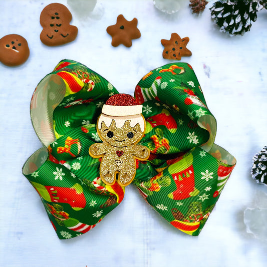 Ginger Bread Man Bow